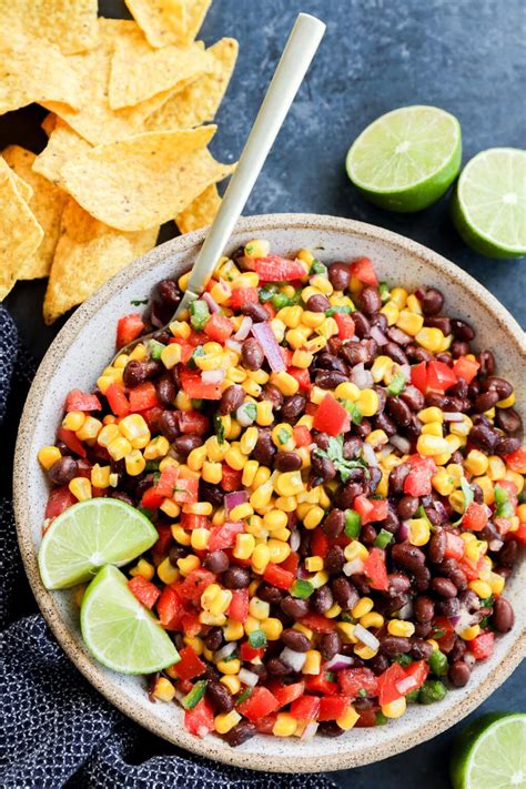 The Best Easy Black Bean Corn Salsa Dip | Cake 'n Knife