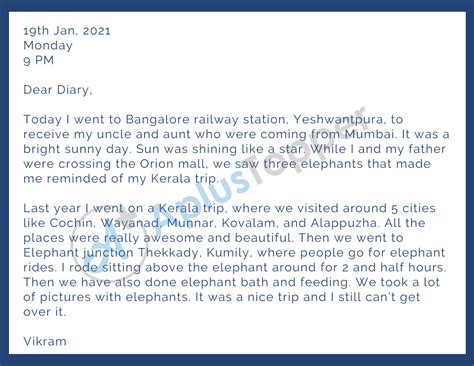 Image result for Class 8 Diary Writing