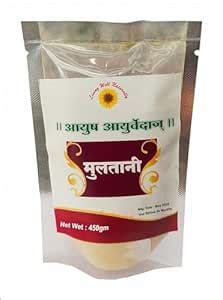 Ayush Ayurveda's Natural Multani Mitti Powder (450 Grams) fullers earth ...