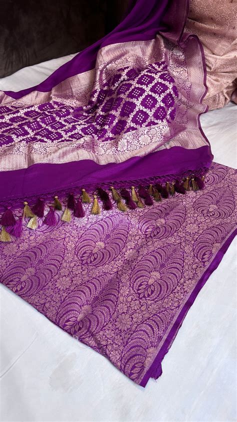 Royal purple moonga brocade silk suit set – Safetyypins