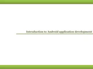 Image result for Android Development Introduction