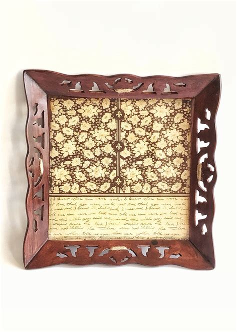 Get White Flowers Printed Wooden Tray at ₹ 999 | LBB Shop