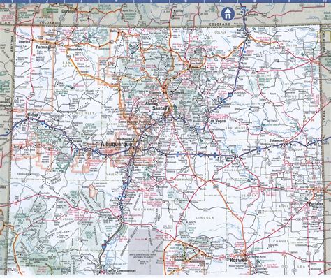 New Mexico Map Towns at Chastity Fruge blog