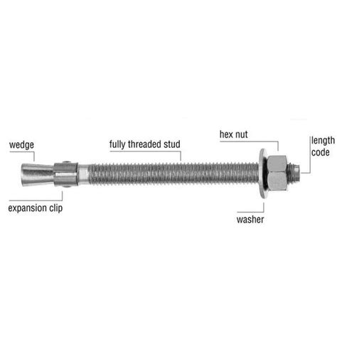 Buy 1/4 in. x 2-1/4 in. Zinc-Plated Steel Hex-Nut-Head Solid Concrete ...
