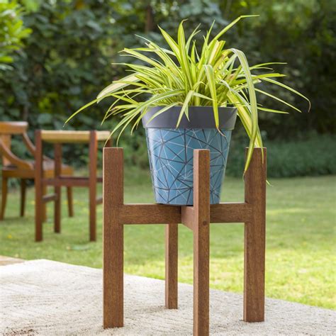 Sharpex Wooden Plant Stand | Wood Flower Pot Holder | Indoor/Outdoor ...