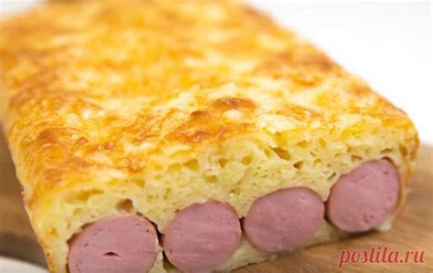 Пирог с сосисками рецепт пошаговый | Все рецепты ру - рецепты, еда ...