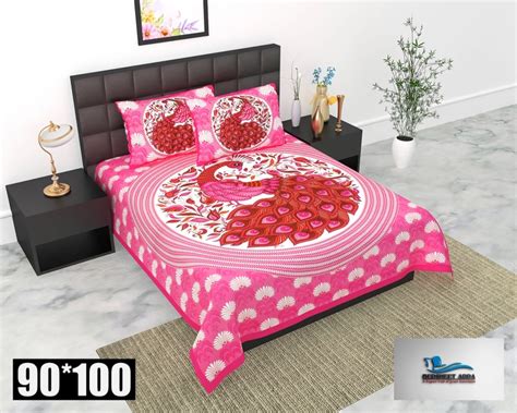 Bedsheet Adda A House of Pure Cotton Jaipuri Double Bedsheet Handblock