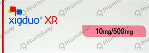 Xigduo Xr 10mg/500mg Strip Of 7 Tablets: Uses, Side Effects, Price ...