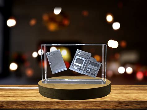Authentic Pokedex Designed 3D Engraved Crystal Pokemon Gift - Walmart.com