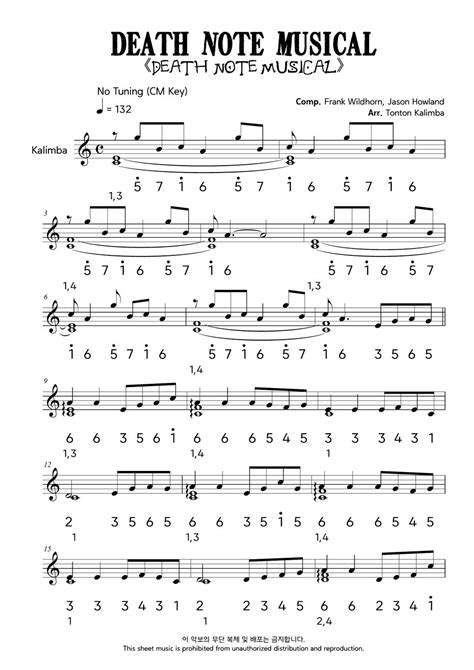 Image result for Death Note Intro Sheet Music