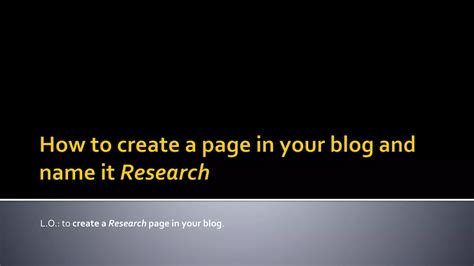 Image result for How to Creat Blog Page