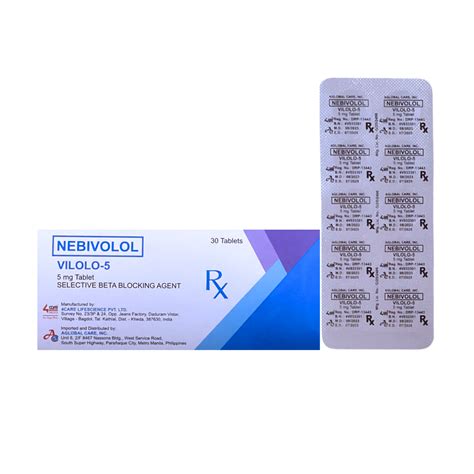 Nebivolol 5mg Tablet x 1s – XalMeds