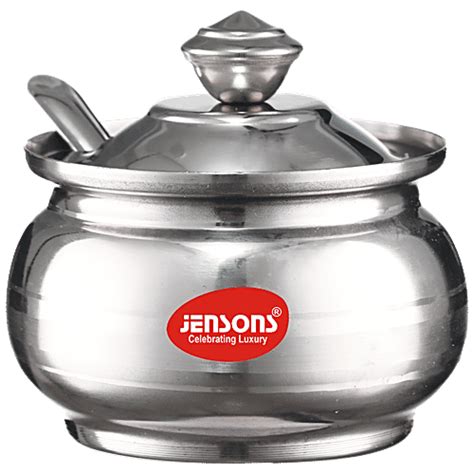 Buy Jensons Stainless Steel Ghee Pot With Spoon - For Home & Kitchen ...