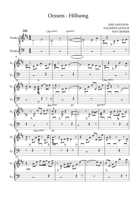 Oceans (where Feet May Fail) (arr. by ezequiel) by Hillsong United ...