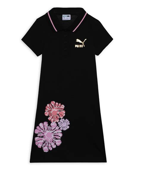 Buy Puma Girl's Cotton Classic Knee-Length Dress (626412_Black at Amazon.in