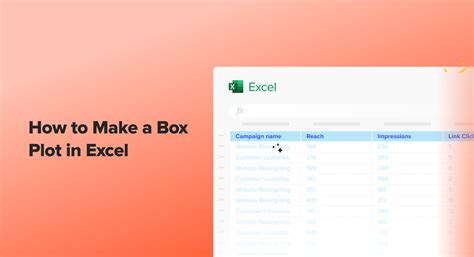 How to Make a Box Plot in Excel: A Step-by-Step Guide