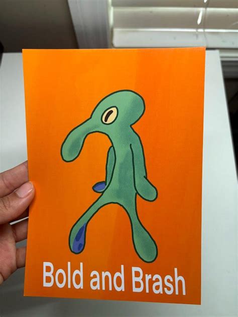 Bold and Brash Spongebob Squidward Art Print - Etsy