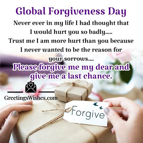 Global Forgiveness Day Wishes & Messages for Healing (07 July) - Greetings Wishes