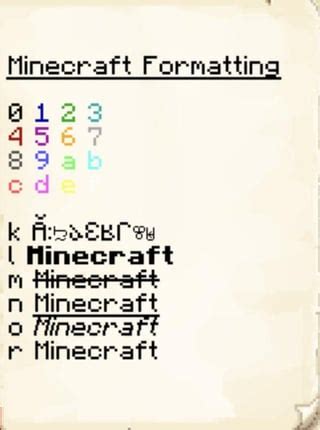 How OT Change Color of Text in Book in Minecraft Java 的图像结果