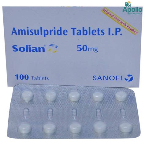 Solian 50 Tablet 10's Price, Uses, Side Effects, Composition - Apollo ...