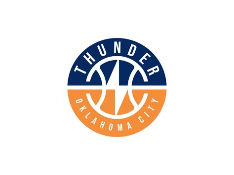 Oklahoma City Thunder Basketball Logo Oklahoma City Thunder (NBA) Logo