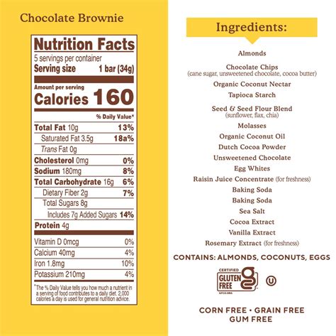 Simple Mills Soft Baked Chocolate Brownie Bars, Gluten-Free, Paleo ...