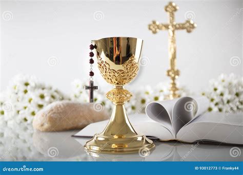 First Holy Communion. stock image. Image of eucharist - 93012773