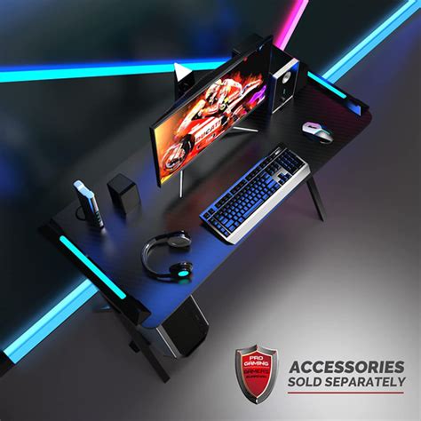 Gaming Desk with Led Lights,Rgb Gaming Desk,Gaming | Ubuy India