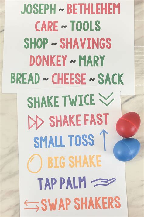 When Joseph Went to Bethlehem Egg Shakers - Primary Singing