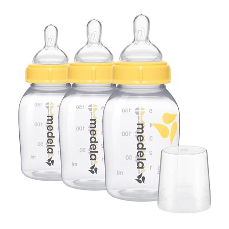 Amazon.com: Medela Slow Flow Feeding & Storage Bottles, 3 Pack of 5 ...