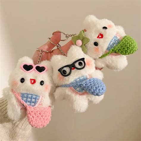 Fluff Force Rabbit Plush Keychain