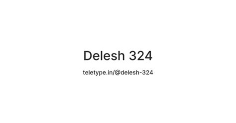 Delesh 324 — Teletype