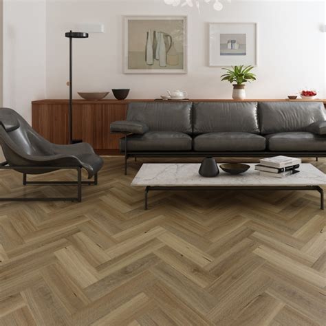 Pallas Spotted Gum Herringbone Hybrid Flooring Hybrid Flooring - The ...