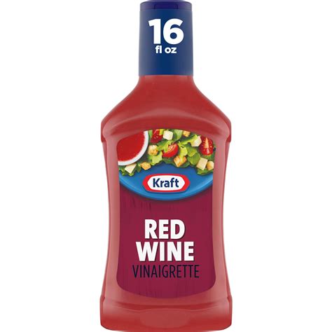 Kraft Red Wine Vinaigrette Salad Dressing, 16 fl oz Bottle