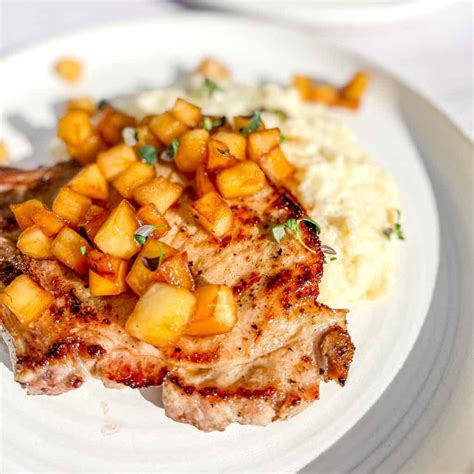 Pork Chops with Maple Apples - But First We Brunch!