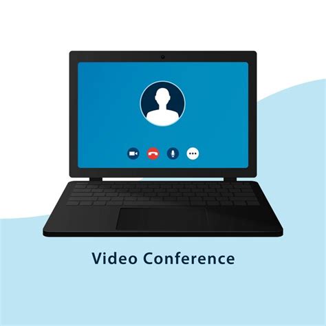 Video conferencing or chatting call screen on laptop screen | Premium ...