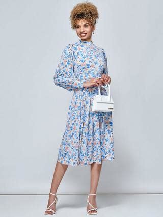 Jolie Moi Vesper Long Sleeve Floral Midi Dress