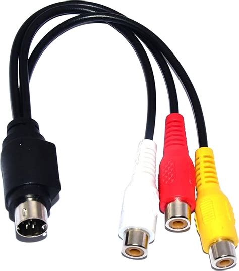 Buy MA 9 PIN S-Video Male to 3-RCA PVC Rubber Female Composite SVideo ...