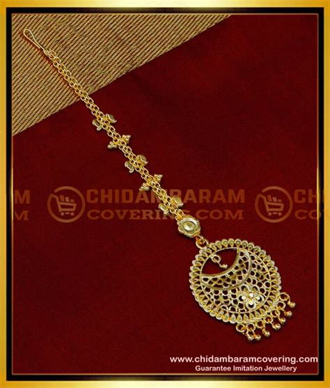Buy Bridal Wear Light Weight Gold Plated Maang Tikka Designs