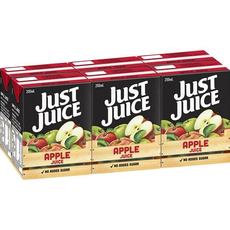 Just Juice Apple Juice 6x200ml | Woolworths