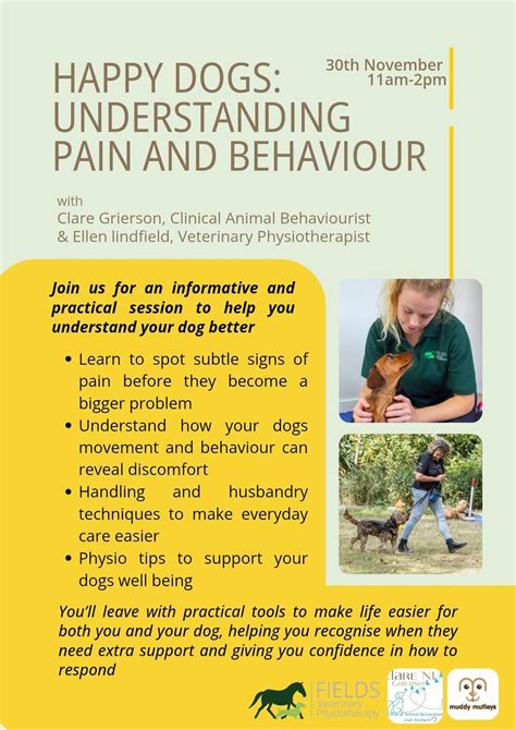 Happy Dogs: Understanding Pain and Behaviour with Clare and Ellen, 19th ...