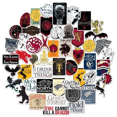 Buy Game of Thrones House of The Dragon Sticker Pack Die Cut Vinyl ...