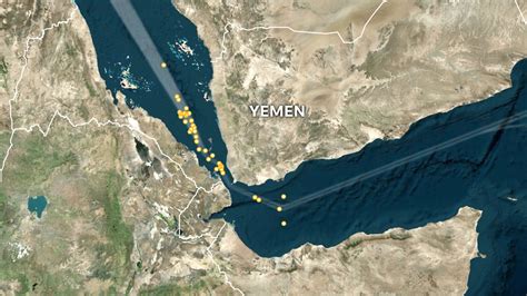 Map of Red Sea attacks shows how US warships could repel Houthi rebels