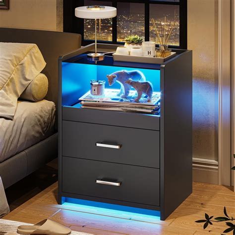 Night Table With Pull Out Tray