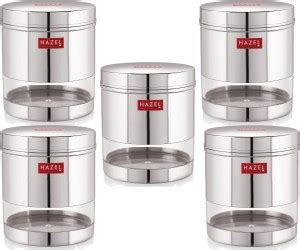HAZEL Steel Grocery Container - 700 ml Price in India - Buy HAZEL Steel ...