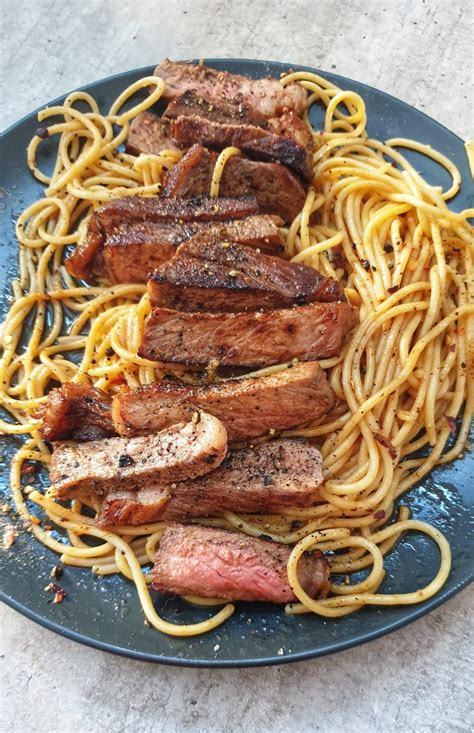 Spaghetti Steak Recipe - 7 Ingredients Simple and Delicious