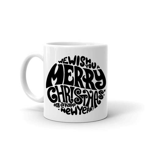 Buy We Wish You a Merry Christmas and a Happy New Year Coffee Mug White ...