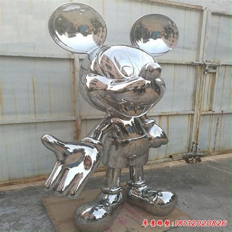 镜面不锈钢卡通米老鼠雕塑 - 卓景雕塑公司