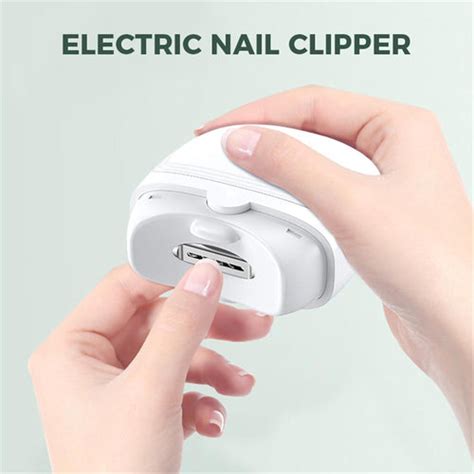 Automatic Nail Trimmer for Kids & Adults - Rechargeable Safe Nail Clip ...