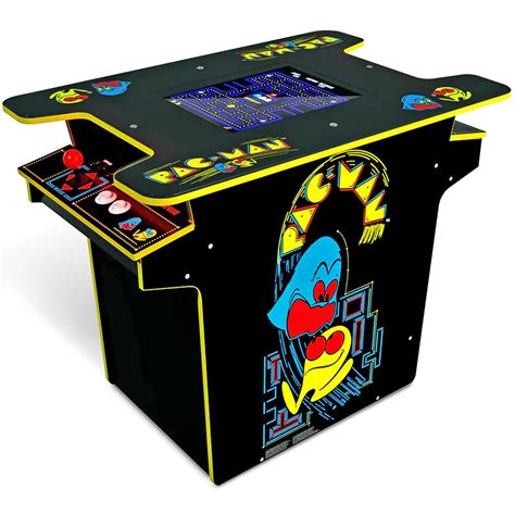 Arcade1Up Pac-Man Head-to-Head Arcade Table, Black Series, 17" Color LCD, 29" Tall - Plug & Play ...
